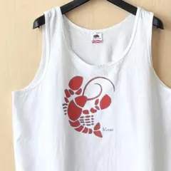 90s USA製古着　ヴィンテージ　タンクトップ　ロブスター　グラフィックのサムネイル