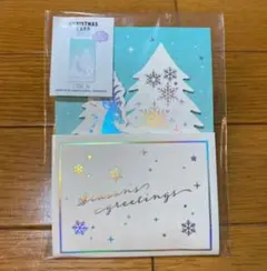 クリスマスカード ポップアップカード グリーティングス 未使用