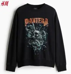 【未使用】PANTERA オーバーサイズフィット プリントスウェットシャツ