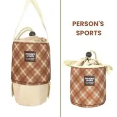 PERSON'S　ペットボトルカバー　チェック柄　275〜500ml対応　未使用
