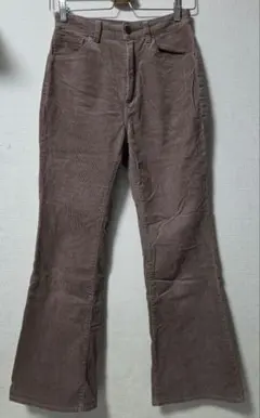 GU ジーユー コーデュロイフレアパンツ ブラウン Mサイズ