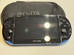 PS VITA PCH-2000アクアブルー ポーチ/充電ケーブル/メモリー付き