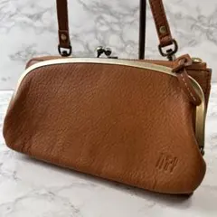 新品未使用 artigiano アルティジャーノ がま口お財布ショルダーバッグ