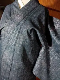 素敵な☆マジョリカお召し袷着物