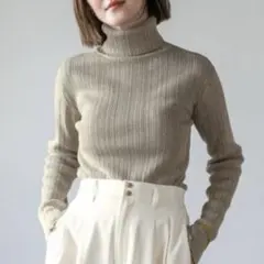 【apart by lowrys】タートルネックニット