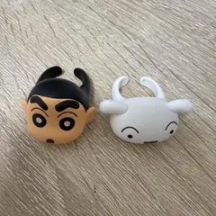 クレヨンしんちゃんぷくっとリング2種セ ット　シンちゃん　シロ