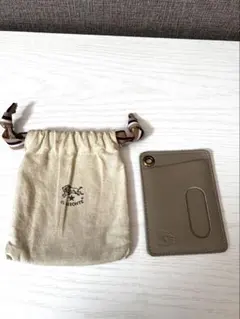 【IL BISONTE】 カードケース　グレー