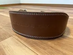 GOLD'S GYMゴールドジムプロレザーベルト ウェイトトレーニング　Mサイズ