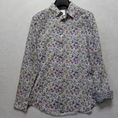 PaulSmith 希少 マリン フラワー オープンカラー 現行 シャツ Ｌ PaulSmith 希少 マリン フラワー オープンカラー 現行 シャツ L