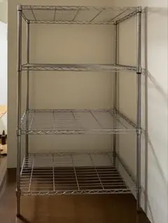 4段スチールラック シルバー　45 x 95 x 151 cm 業務用　工業用