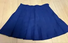アメリカンアパレル　ネイビー　プリーツスカート　M
