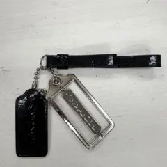 レア✨️未使用✨️ COACH バッグチャーム キーホルダー メタルプレート ロゴ