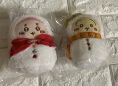 ☆エニマイくじ☆ちいかわ☆E賞古本屋☆うさき☆雪だるまマスコット 2体セット☆