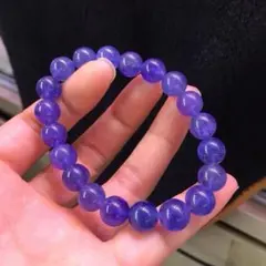 ⭐︎【高級】天然 タンザナイトブレスレット 9.6mm 30.8g