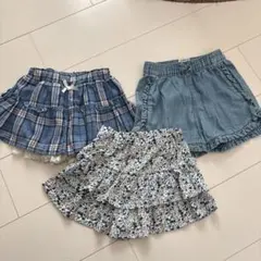 フリル付き半ズボン 3点セット