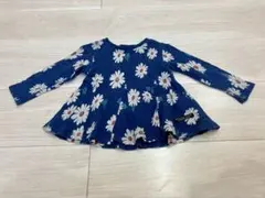 （44） ブリーズ 花柄ワンピース 90サイズ 秋冬に最適