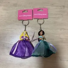 東京ディズニーリゾート キーホルダー 2個セット ジャスミン＆ラプンツェル
