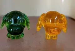 お茶犬 置き物 グリーンオレンジのサムネイル