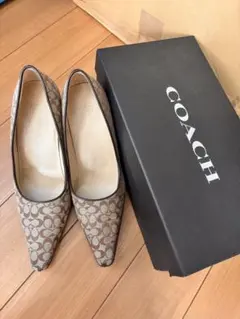 COACH コーチパンプス 上品デザイン ポインテッドトゥ 上品デザイン