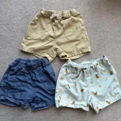 ユニクロ イージーショートパンツ 90 3枚セット