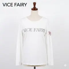 VICE FAIRY バイスフェアリー ラインストーンロゴ 長袖Tシャツ 44