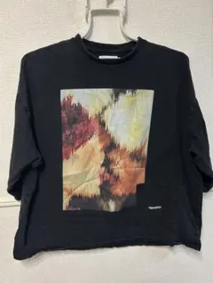 TIGHTBOOTH アートプリント 七分袖カットソー XL ブラック