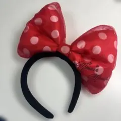 ディズニー ミニーマウス カチューシャ レッド ドット