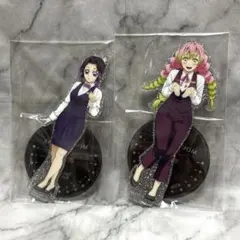 胡蝶しのぶ 甘露寺蜜璃 鬼滅の刃 両面アクリルスタンド モクテルバー モクテル