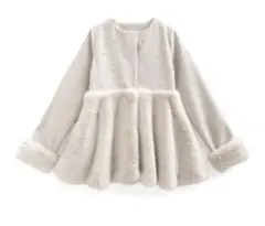 GRL 2wayファーペプラムショート丈コート［kz578］