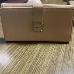 MICHAEL KORSマイケルコース ベージュ 長財布 レザー