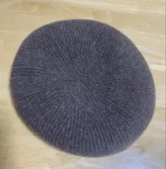 【美品】毛100% 茶色　ベレー帽