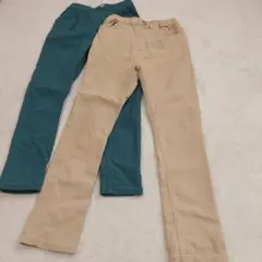 petit main 130サイズ ロングパンツ2点セット