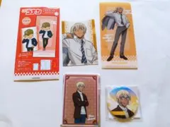 名探偵コナン　オーロラアクリルカード　ミニファイル　キラキラ缶バッジ　安室透