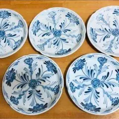 白青花柄陶磁器食器99枚セット 青い花柄 陶磁器 食器セット 5枚 - メルカリ