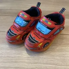 TOMICA レスキュー　消防車 スニーカー 15.0cm 赤　光る
