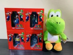 【新品】スーパーマリオ　フィギュア・ヨッシーぬいぐるみ　5点セット