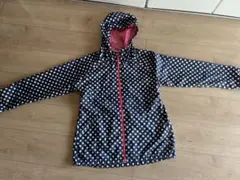 adidas ドット柄フード付き　ウインドウブレーカー