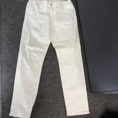 【美品】ライトスリムボーイパンツ　ホワイト サイズ1のサムネイル