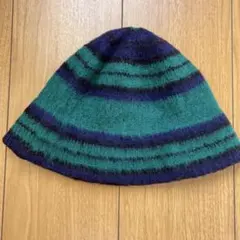 ロバートマッキー　ウール帽子　ブラックウォッチ柄　スコットランド製