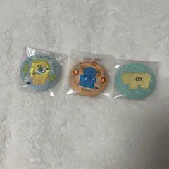 たべっ子どうぶつ 刺繍 缶バッジ 3点セットのサムネイル