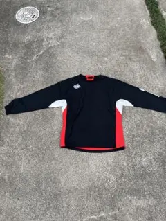 Canterbury ウォームアップウェア 上下セット ブラック レッド M