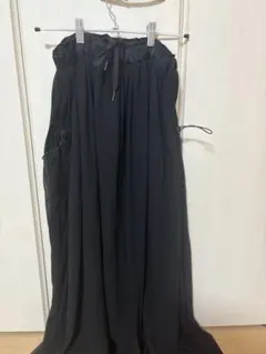 lasud active ブラック ロングスカート フリーサイズ