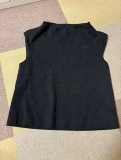 GALERIE VIE★ウール100% ノースリーブトップス ダークグレー