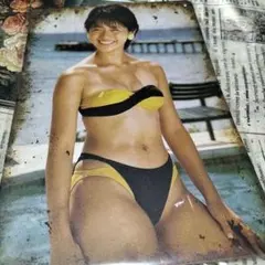 河合奈保子 写真集 平凡 再会の夏 ポスター 水着ビキニ 昭和アイドル