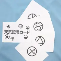 0歳からの天気記号カード　フラッシュカード　単語カード