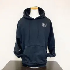 【美品】ナイキ × ステューシー コラボ パーカー スウェット ブラック