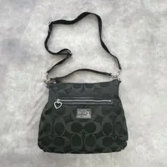 coach Poppy signature shoulderbag canvas