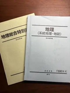 駿台 地理(系統地理・地誌)/地理自習用問題集 授業プリント付き
