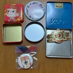缶セット　柴犬　平成　レトロ　1995年物 ぺこちゃん　六花亭