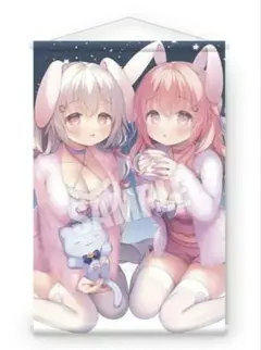 桃豆こまもち B2タペストリー - メルカリ
